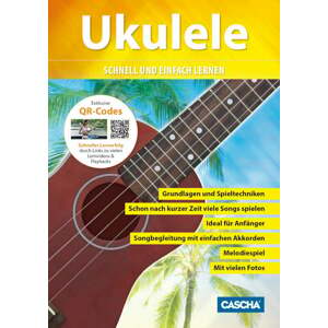 Cascha Ukulele Method with CD/DVD Noty